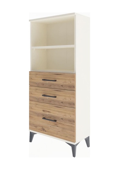 Arges Dolap 2 Raflı 3 Çekmeceli 60x30x134 Aytaşı-çam Aytaşı
