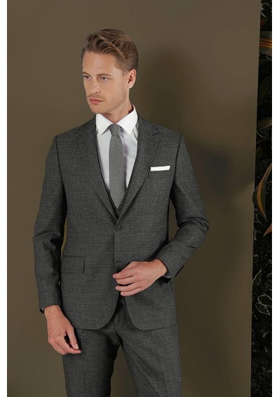 Efor Tk 880 Slim Fit Antrasit Klasik Takım Elbise Antrasit Efor Tk 880 Slim Fit Antrasit Klasik Takım Elbise Antrasit