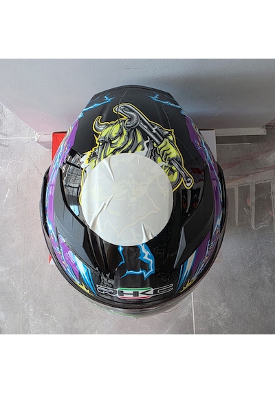 Rhkc Çene Açılır Kask Vizörlü Bıg Monster L Çok Renkli