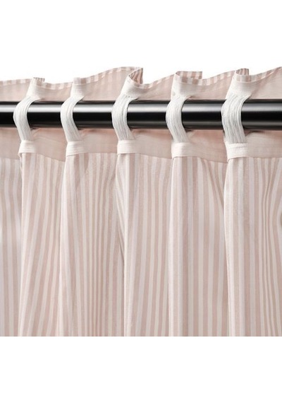 Ikea Bymott Tül Perde 120x300 Cm Beyaz-pembe Pembe-beyaz