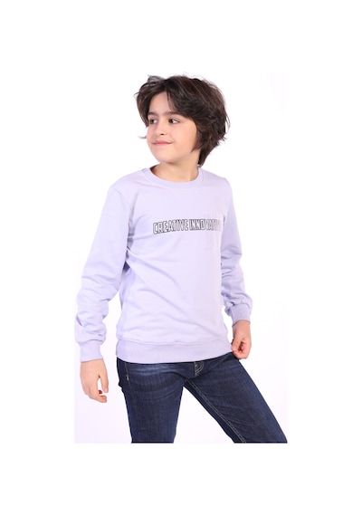 Toontoy Kids Toontoy Erkek Çocuk Creatıve Innovatıve Baskılı Sweatshirt Mavi