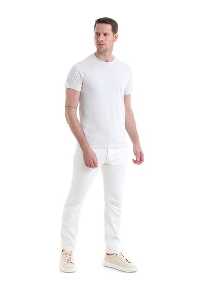 Hatemoğlu 35353022c003 A53 Regular Fit Pamuk Bisiklet Yaka Düz Erkek Tişört Ekru Hatemoğlu 35353022c003 A53 Regular Fit Pamuk Bisiklet Yaka Düz Erkek Tişört Ekru