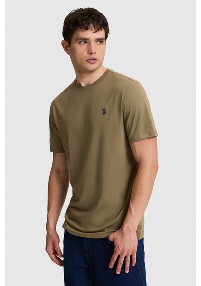 U.S. Polo Assn. U.s. Polo Assn. Erkek Haki Tişört Basic 50322312-vr027 U.S. Polo Assn. U.s. Polo Assn. Erkek Haki Tişört Basic 50322312-vr027