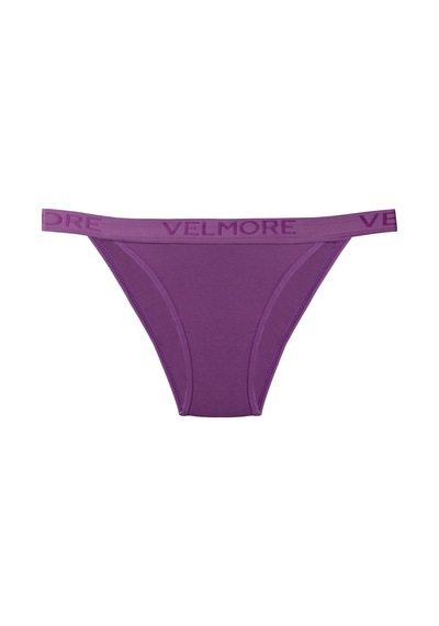 Velmore Kadın 12' Lipamuklu Normal Bel Slip Külot Mor