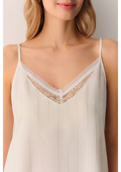 Suwen Bride Kısa Gecelik Sh26509613036 Ekru