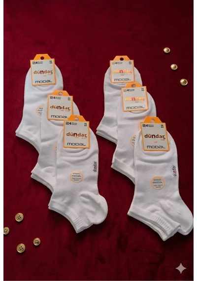 Unisex Modal Patik Dikişsiz/soft Yıkama/kokulu 36-40 Beyaz
