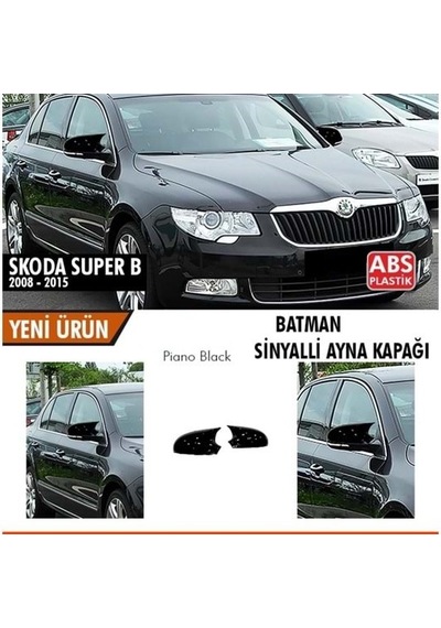 Skoda Superb B6 Sinyalli 2008-2015 Batman Yarasa Ayna Kapağı Pian