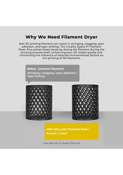 Creality Space Pi Filament Kurutucu Plus, İki Rulo Kapasitesi, 1,75 Mm 2,85 Mm Filament Ve Pla Petg Abs Tpu Asa, 45 - 70 Ayarlanabilir Sıcaklık Ptc 360 Sıcak Hava Isıtıcı Creality Space Pi Filament Kurutucu Plus, İki Rulo Kapasitesi, 1,75 Mm 2,85 Mm Filament Ve Pla Petg Abs Tpu Asa, 45 - 70 Ayarlanabilir Sıcaklık Ptc 360 Sıcak Hava Isıtıcı