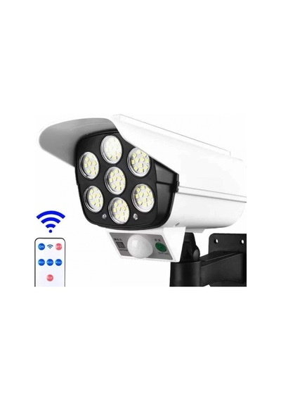 Güneş Enerjili Kamera Görünümlü Led Bahçe Aydınlatması Pır Hareket Sensörlü Ip66