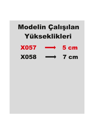 Stencil Harf Boyama Şablonu X057 Harf Yüksekliği 5 Cm