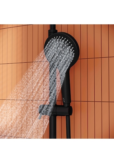 VitrA Aquaheat Bliss 240 2f Duş Kolonu Ve Termostatik Duş Bataryası Sistemi Mat Siyah A4720536 Siyah