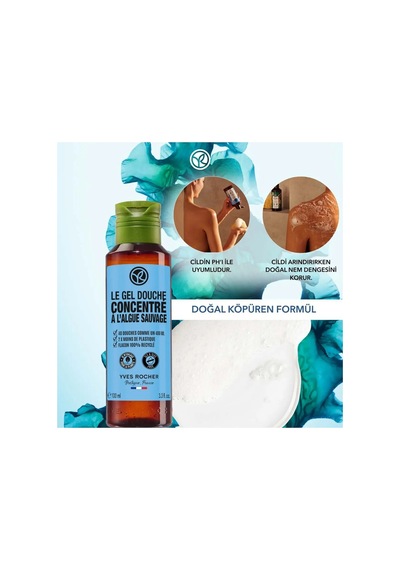 Konsantre Duş Jeli Okyanus Esintisi 100 Ml - Doz Ayarlı Seyahat Boy Ekolojik Ferah Banyo Jeli Diğer