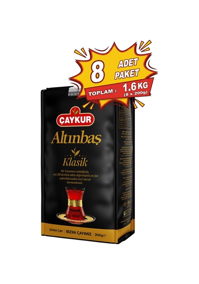 Altınbaş Dökme Çay 200 Gr. Sekizli Paket