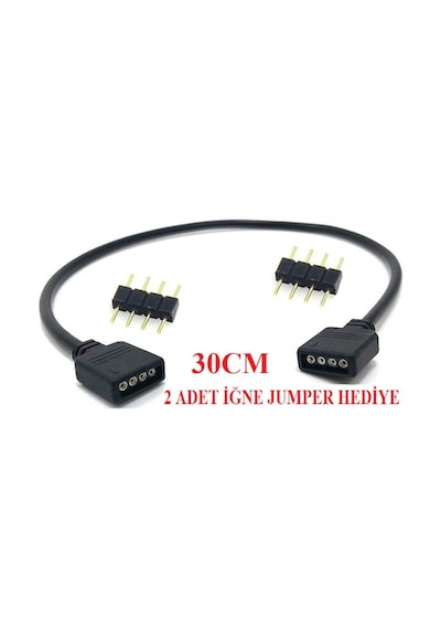 4 Pin Rgb Ekleme Birleştirme Uzatma 30Cm 4373P Kablo Şerit Led Ku
