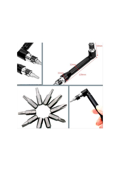 Omeniv Çift Uçlu Tornavida + 10 Uç Set Outdoor Bisiklet Kamp Hobi