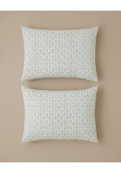 English Home Bloom Crest Kolay Ütülenir 2'li Yastık Kılıfı 50x70 Cm Yeşil