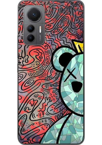 Xiaomi Mi 12 Lite Uyumlu Şeffaf Kılıf Graffiti 12 Tasarımlı