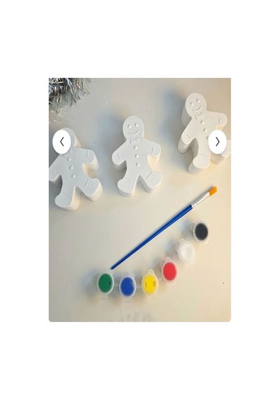 Eğitici Etkinlik Kurabiye Adam Taş Boyama Seti 9 Adet 9 Cm