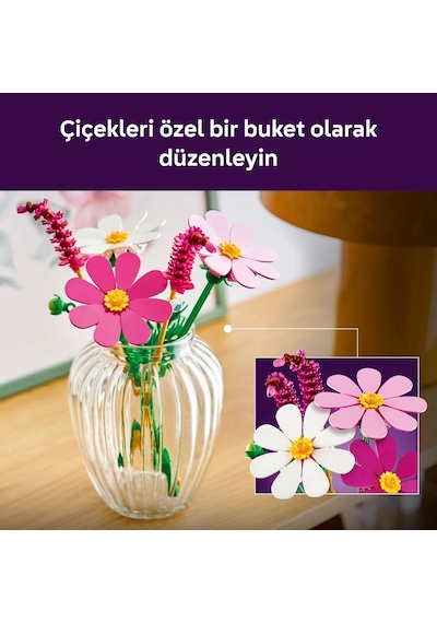 LEGO® Botanicals Kozmos Çiçekleri 11514 - 9 Yaş ve Üzeri Çocuklar için Renkli Çiçekler İçeren Oyuncak Yapım Seti (171 Parça)