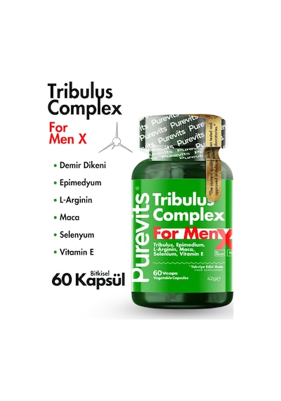 Purevits Tribulus For Men Complex 60 Kapsül