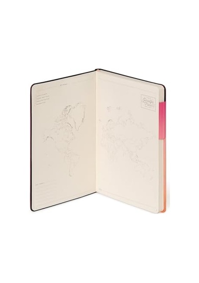 Beyaz Sayfalı Not Defteri, M Beden, Fildişi Renkli Kağıttan, 90 G/m², 192 Sayfa, Yumuşak Kapak, Lastik Bant, Boyut