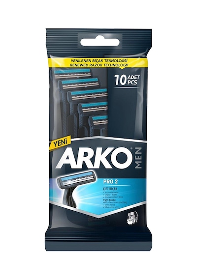 2 Adet Arko Tıraş Bıçağı T2 Pro Poşet 10'lu 84576624