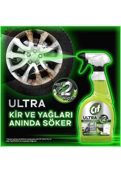 Cif Ultra Anında Etki Kir Ve Yağ Çözücü 750 Ml X 2 Adet