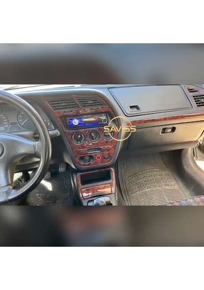 Peugeot 306 Gül desenli Maun Full Set,Torpido Maun Kaplama, Konsol Kaplama (Gül desenli Maun)