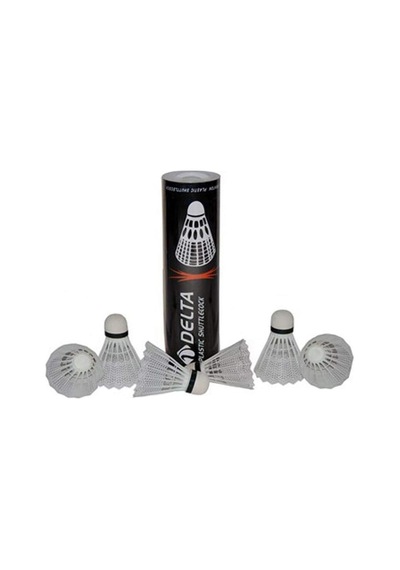 Delta Ds 6 Badminton Topu, Unisex, Beyaz, Tek Beden