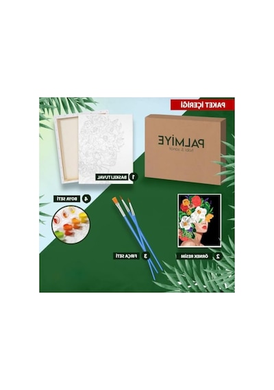 Sayılarla Boyama Tuval Seti - 40x50 Cm
