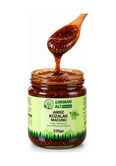 Andız Kozalak Macunu 230 Gr Andız Pekmezi Ve Zencefil Karışımlı Bitkisel Macun, Glikoz İçermez - 939739020