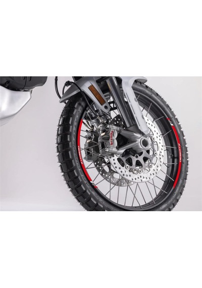 Ducati Desert X Jant Dışı Kırmızı Şerit Sticker Model