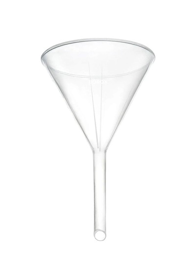 Borox Plastik Uzun Sap Laboratuvar Hunisi 100 MM