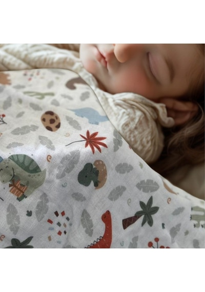 Çok Amaçlı Müslin Bebek Örtüsü & Battaniyesi 60x95 Cm %100 Pamuk