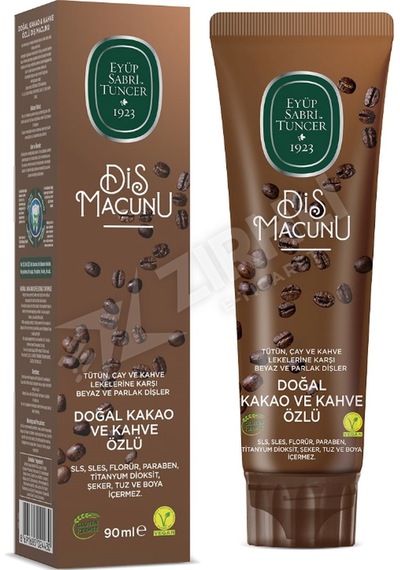 5 Adet Eyüp Sabri Tuncer Doğal Kakao Ve Kahve Özlü Diş Macunu 90 Ml - Yeni