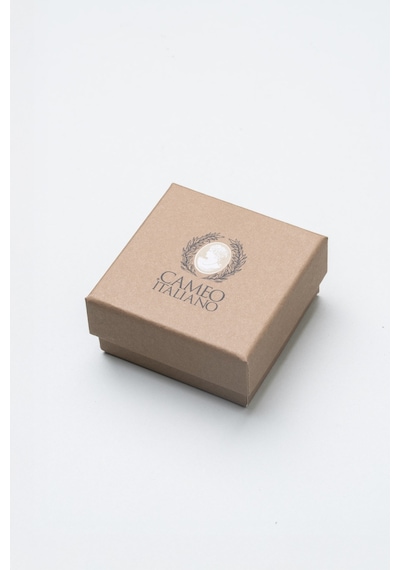 Cameo Italiano 18 Ayar Rose Altın Kaplama Gümüş Tasarım Küpe Rose Gold