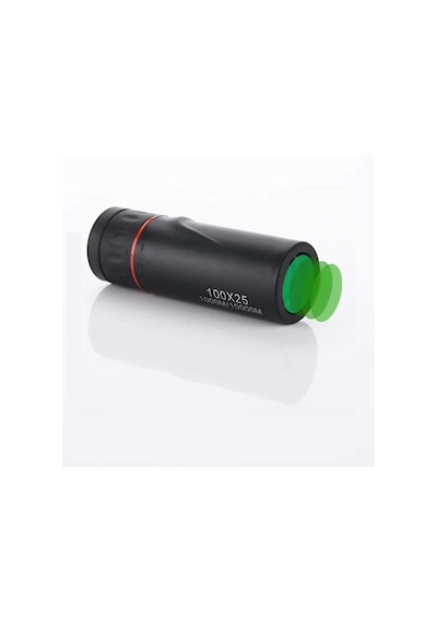 Hymark 100x25 Zoomlu Yüksek Çözünürlüklü Tek Gözlü Monoküler Dürbün Siyah