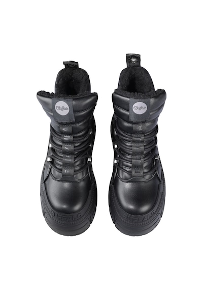 Oxford Klasik Kadın 1622608 Buffalo Gospher Hıke Mıd Pad - Vegan Nappa- Black Siyah
