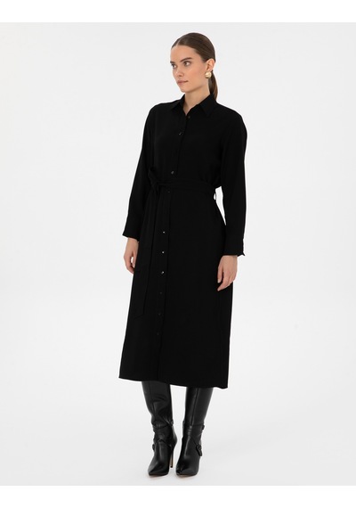 Pierre Cardin Kadın Siyah Elbise Dokuma 50318230-vr046 Siyah