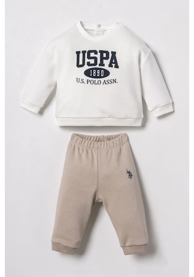 U.S. Polo Assn. Erkek Bebek Beyaz Uzun Kol Pijama Takım Usb3190-c-v1 Usb3190-c-v1