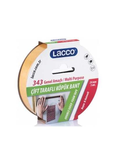 çift taraflı köpük bant 24mmx5mt