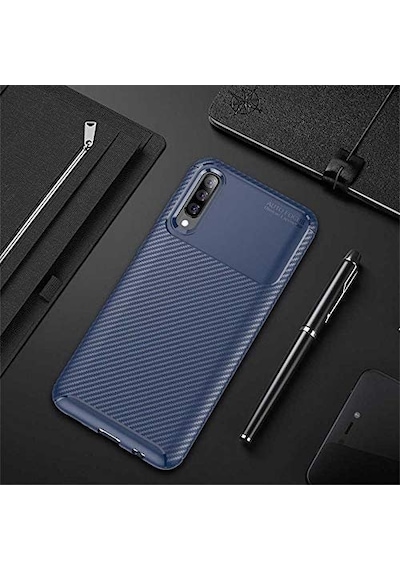 Xiaomi Mi 9 İle Uyumlu Kılıf Lacivert Karbon Silikon Orijinal Esnek İnce Geliştirilmiş Dayanıklı Darbe Karşıtı Koruyucu Yeni Tasarım Sku: Zeusb0975dlw11