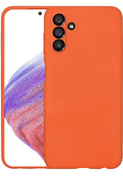 Kilifone - Samsung Uyumlu Galaxy A04s - Kılıf İçi Kadife Koruyucu Mara Lansman Kapak - Turuncu