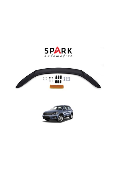 Volkswagen Tiguan 2012-2015 Yıl Aralığı Uyumlu Kaput Rüzgarlığı 3mm Siyah