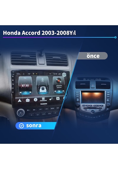 Honda Accord 2003-2008yıl Carplay 9inç 4/64gb Multimedya