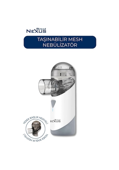 Ayrex Direct Nexus Nexus Taşınabilir Mesh Nebulizatör Şarzlı Çok Hafif Süper Sessiz