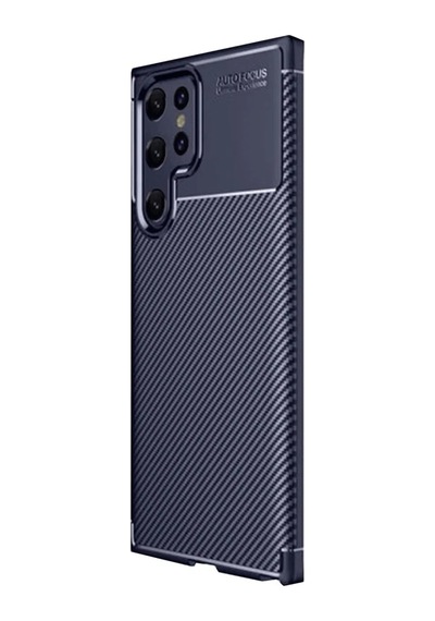 Magicool Samsung Galaxy Uyumlu S25 Ultra Kılıf Auto Focus Karbon Kapak - Lacivert