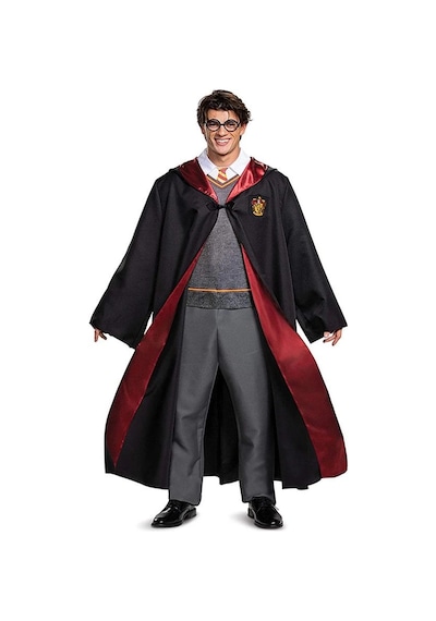Harry Potter Gryffindor Cübbe Çocuk Boy - Harry Potter Kostümü 9-10 Yaş Siyah