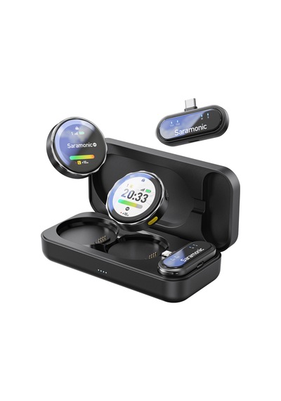 Saramonic Blinkme U2 Kablosuz Mini Mikrofon, İphone Ve Android İçin, 48 Khz/24 Bit, Gürültü Engelleme, 100 M İletim, Kablosuz Yaka Mikrofonu, Canlı Video Kaydı İçin