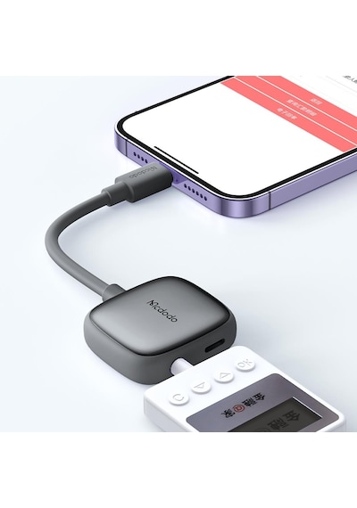 Mcdodo Ca-2740 Lightning To Lightning Dijital Audio Adaptör - Gri